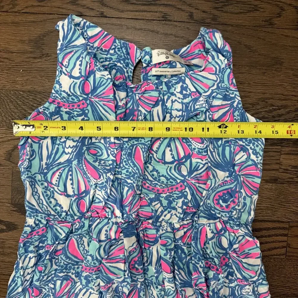 Lilly Pulitzer X Target Girls Maxi Dress -Blue/Pink - Size XL